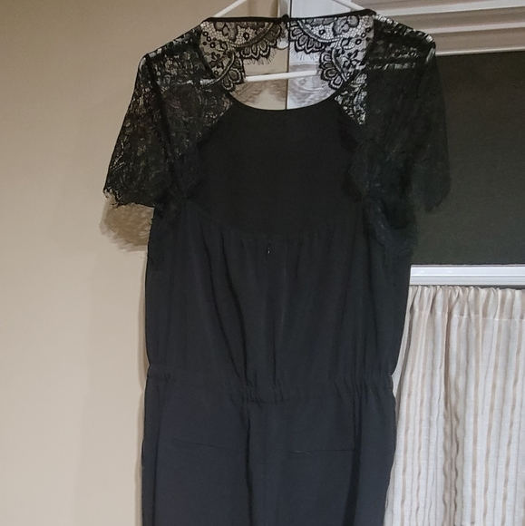 LOFT black jumpsuit sz 10 - Picture 2 of 4